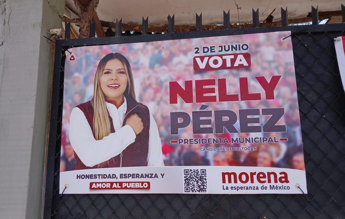 Lamenta candidata Nelly Pérez de Morena vandalismo electoral en Xaltocan